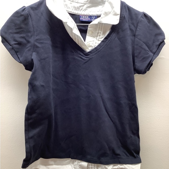 Izod Girls Size XL/18 Dark Blue Uniform Top Bundle 3pcs. Preloved - Picture 7 of 13